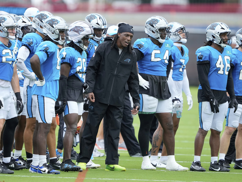 Hráči tímu Carolina Panthers z NFL