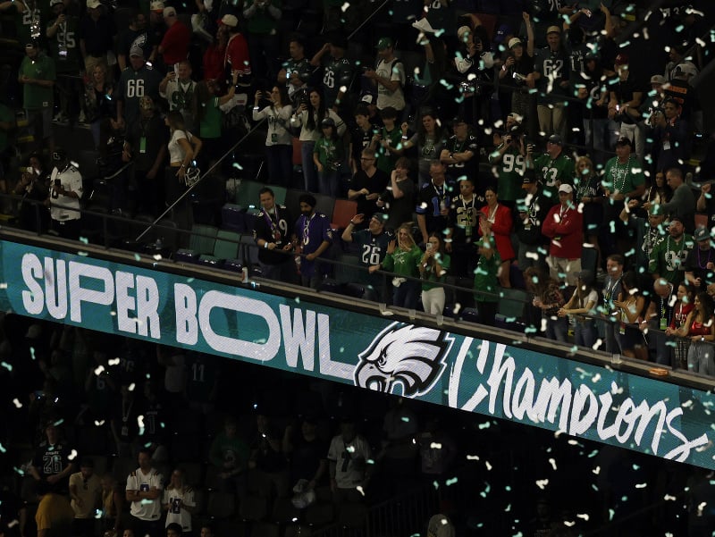 Oslavy fanúšikov Philadelphie Eagles