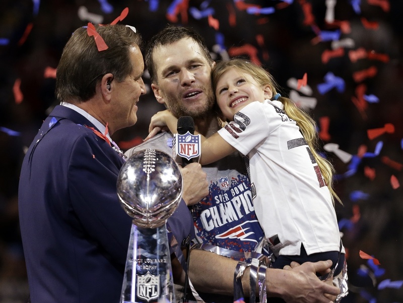 Tom Brady so svojou dcérkou Vivian