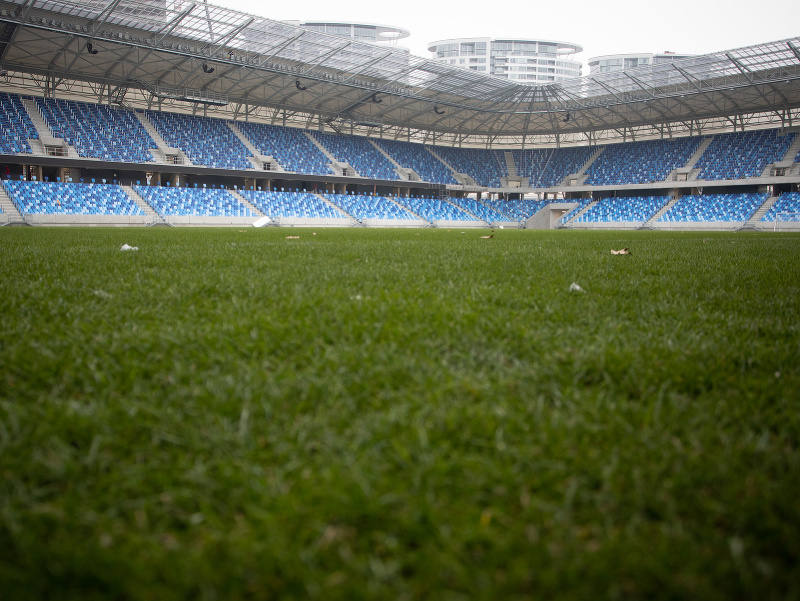 Pohľad na novovybudovaný Národný futbalový štadión 