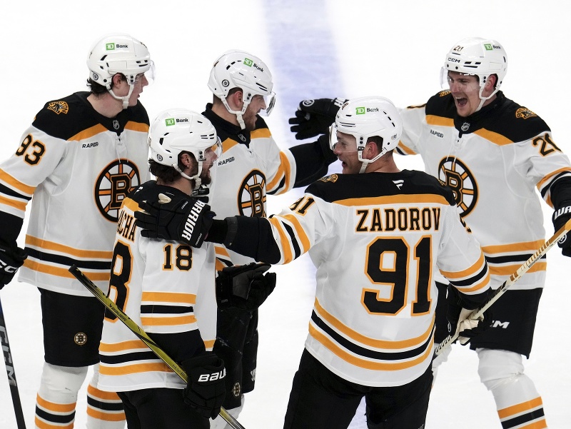 Tešiaci sa hráči Bostonu Bruins