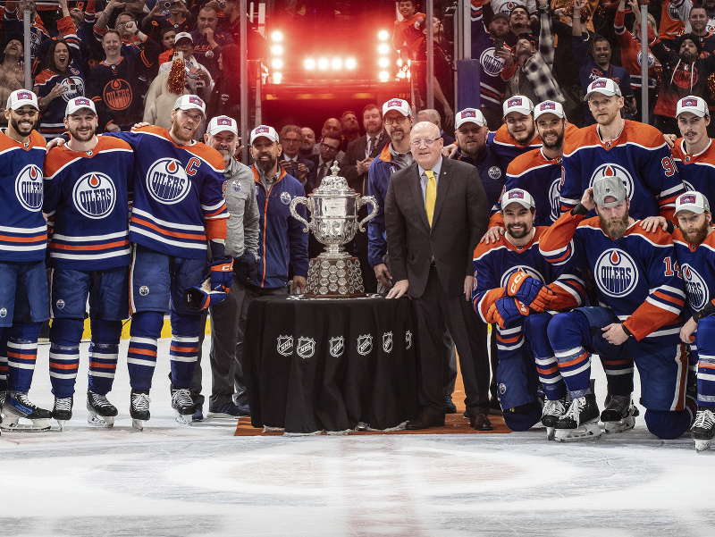 Hokejisti Edmontonu Oilers po postupe do finále NHL