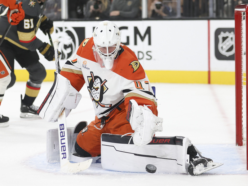 James Reimer v bránke Anaheimu