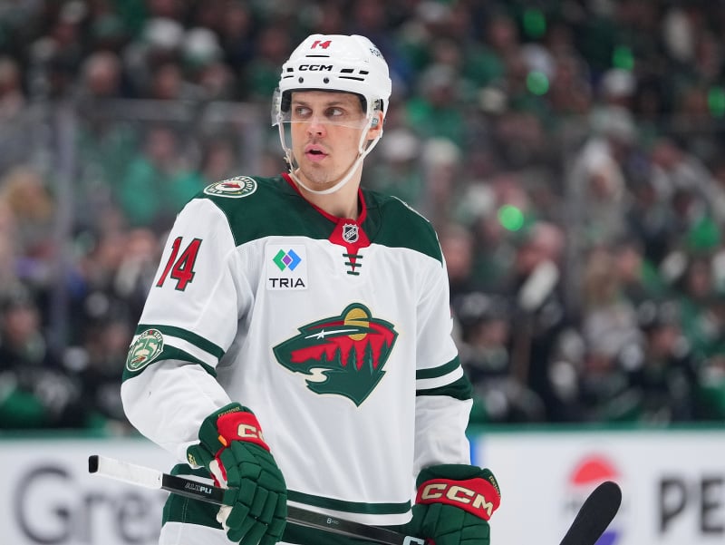 Joel Eriksson Ek v úvodnom zápase 1. kola play off zámorskej NHL