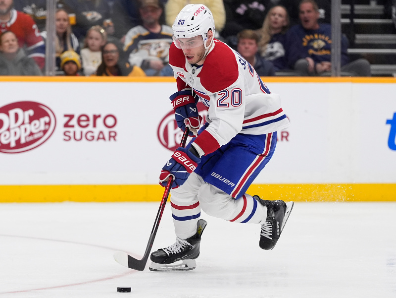 Útočník Montrealu Canadiens Juraj Slafkovský 