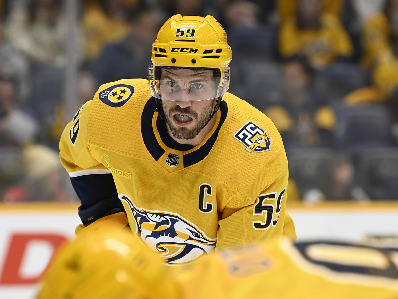 Švajčiarsky elitný obranca Roman Josi z tímu Nashville Predators