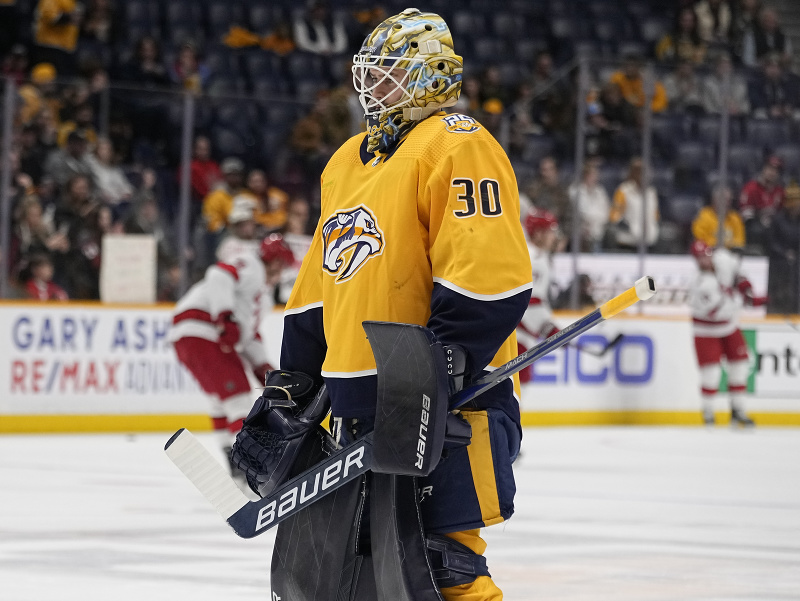 Ruský brankár Yaroslav Askarov v službách tímu Nashville Predators