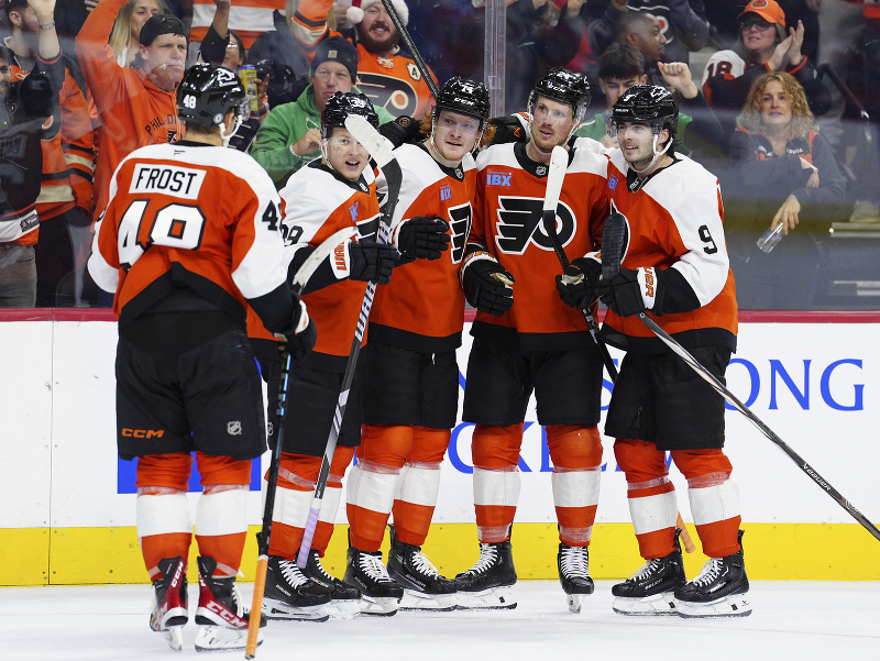 Tešiaci sa hokejisti Philadelphie Flyers