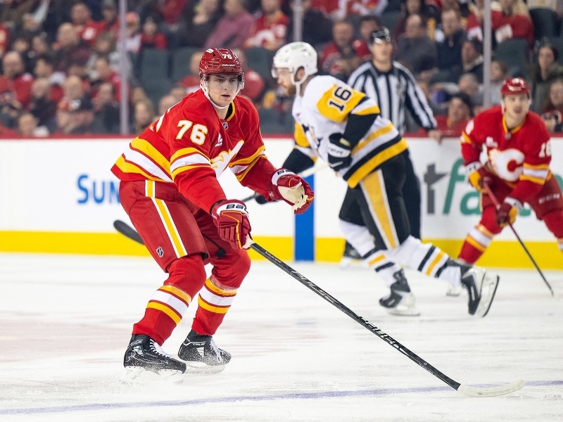 Útočník Calgary Flames Martin Pospíšil