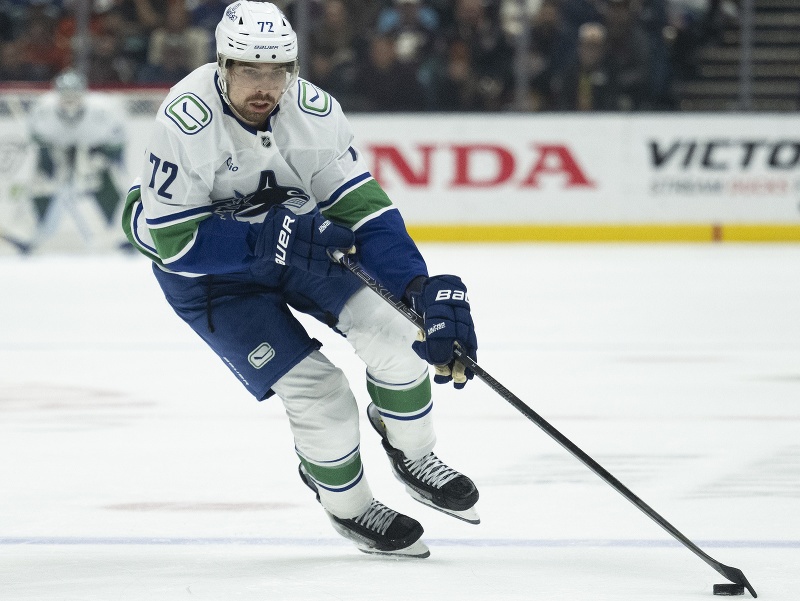 Český útočník Filip Chytil z Vancouveru Canucks