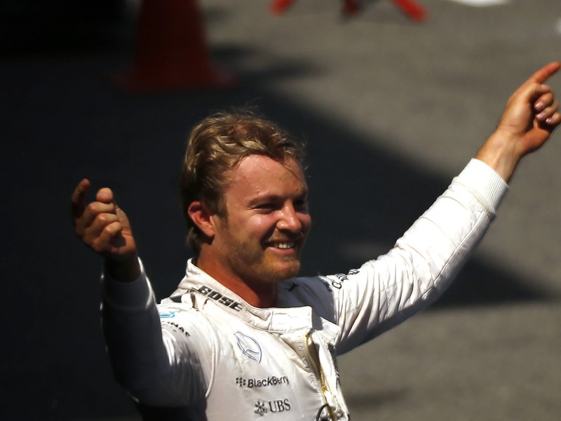 Nico Rosberg po triumfe v Španielsku