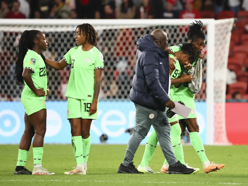 Sklamané futbalistky Nigérie po prehre s Anglickom