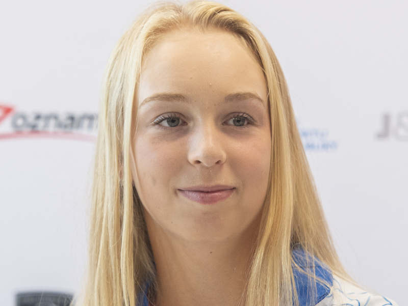 Na snímke Nina Vargová, členka strieborného tenisového tímu dievčat z majstrovstiev Európy tímov do 18 rokov,  ktoré sa konali na vo francúzskom Granville