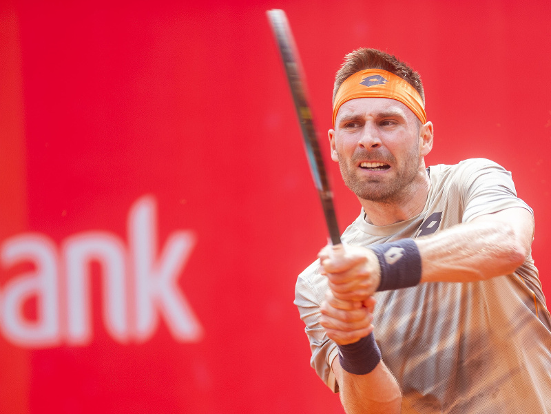 Slovenský tenista Norbert Gombos počas domáceho turnaja Bratislava Open