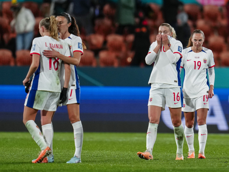Hráčky Nórska po bezgólovej remíze proti Švajčiarsku
