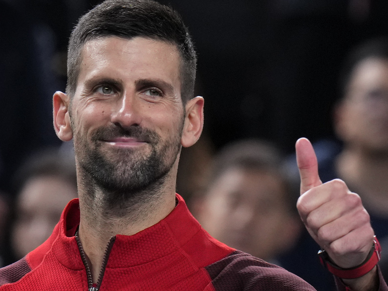 Srbský tenista Novak Djokovič na turnaji v Šanghaji