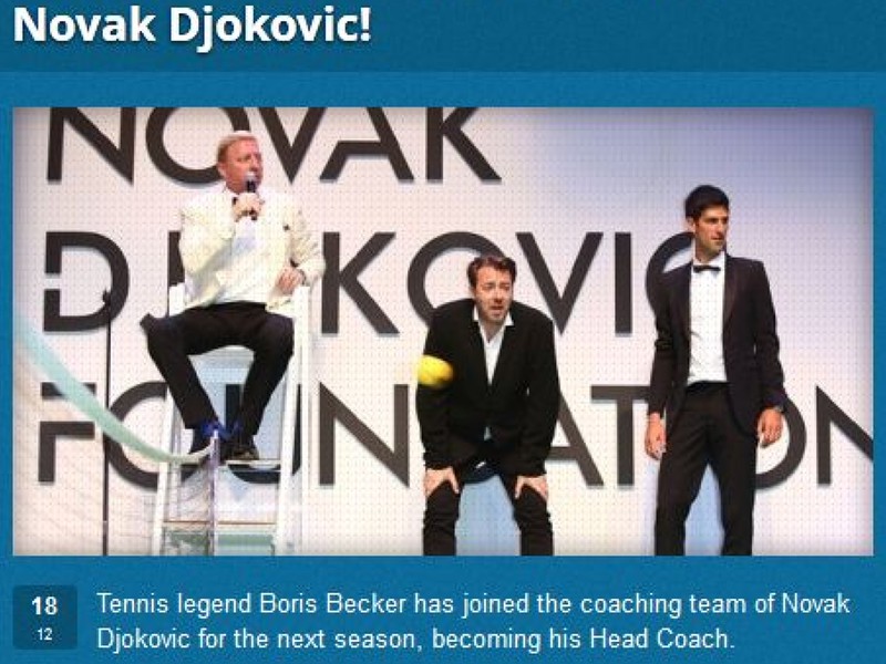 Novak Djokovič na svojej oficiálnej web stránke uvádza, že novým trénerom hviezdneho Srba bude slávny Boris Becker.