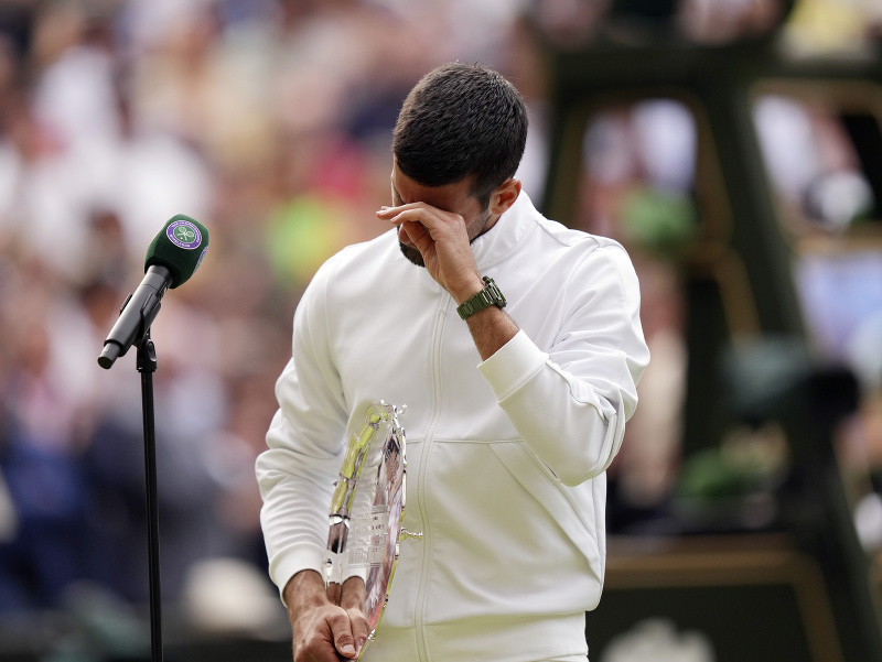 Novak Djokovič po finále Wimbledonu