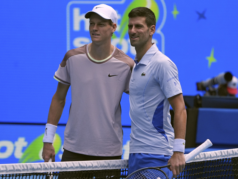 Jannik Sinner a Novak Djokovič