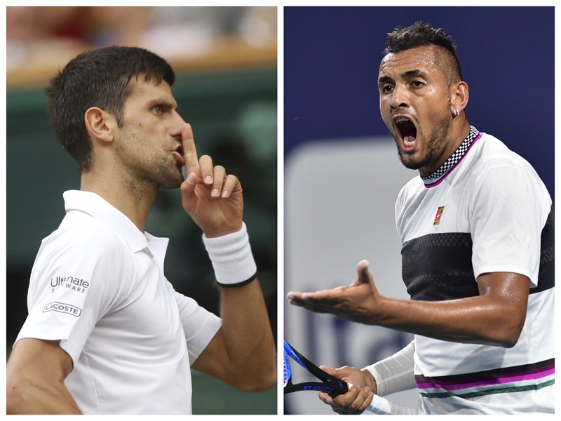 Novak Djokovič a Nick Kyrgios