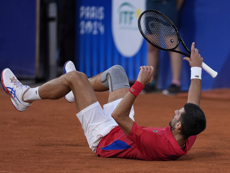 Novak Djokovič v semifinálovom súboji s Musettim