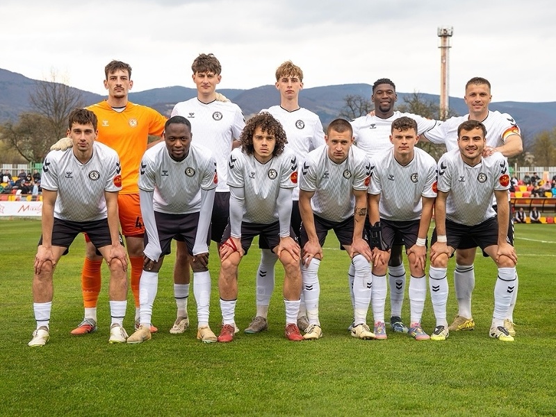 Na snímke futbalisti Lehoty pod Vtáčnikom