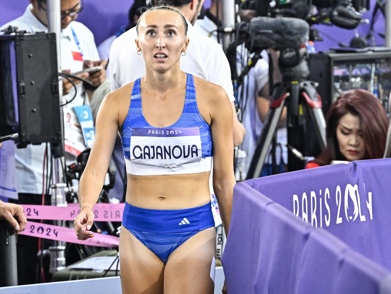 Slovenská atlétka Gabriela Gajanová po semifinále behu na 800 metrov na XXXIII. letných olympijských hrách v Paríži