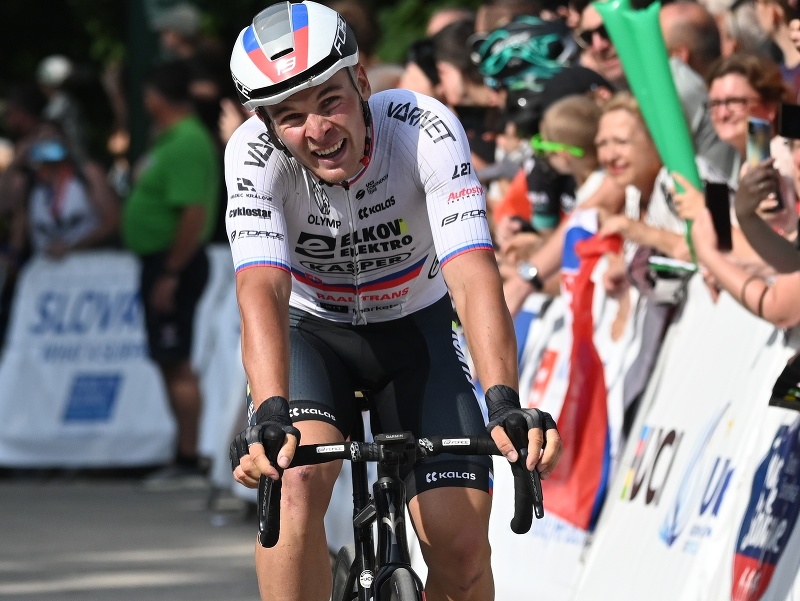 Slovenský cyklista Lukáš Kubiš 