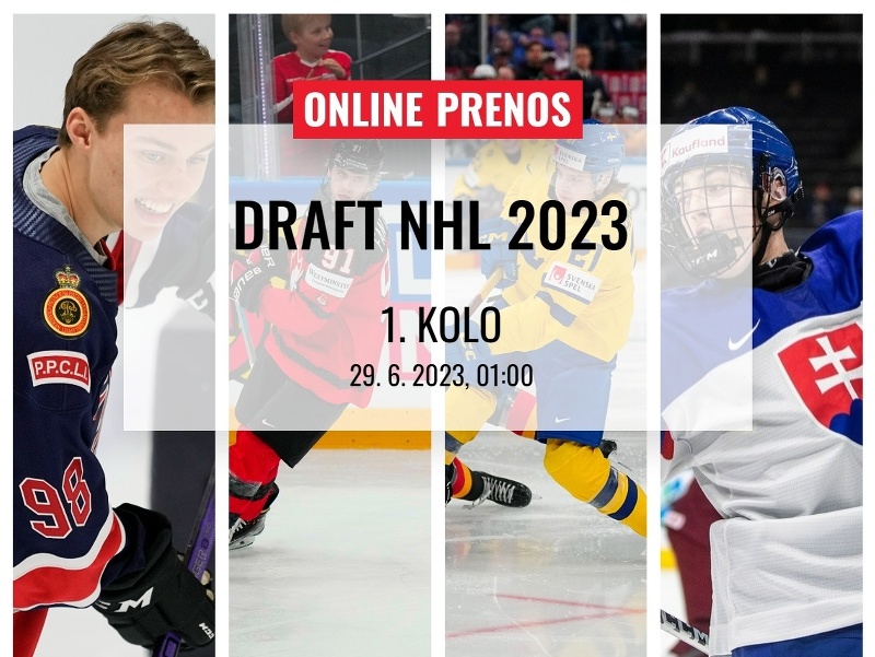Online prenos z prvého kola NHL draftu 2023