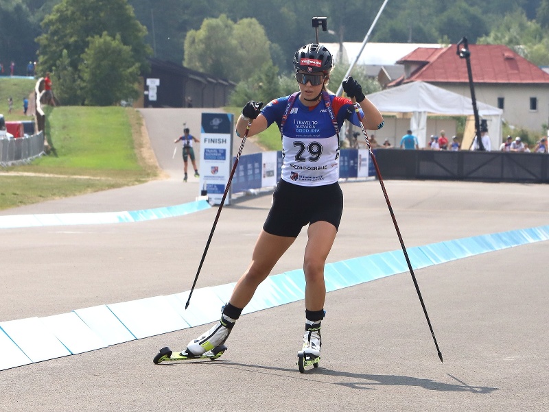 Na snímke slovenská biatlonistka Júlia Machyniaková