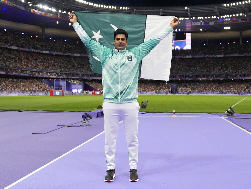 Arshad Nadeem počas zlatej cesty na LOH 2024 v Paríži