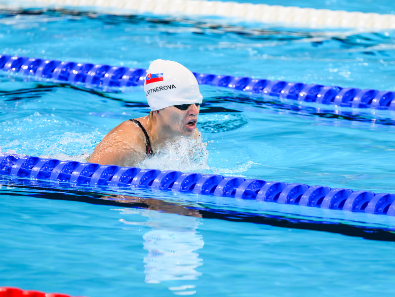 Na snímke slovenská reprezentantka v paraplávaní Tatiana Blattnerová 