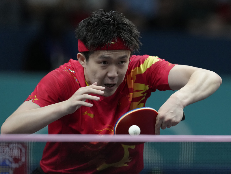  Wang Čchu-čchin počas súboja proti Trulsovi Möregaardhovi