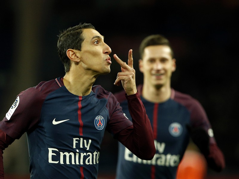 Angel Di Maria oslavuje gól