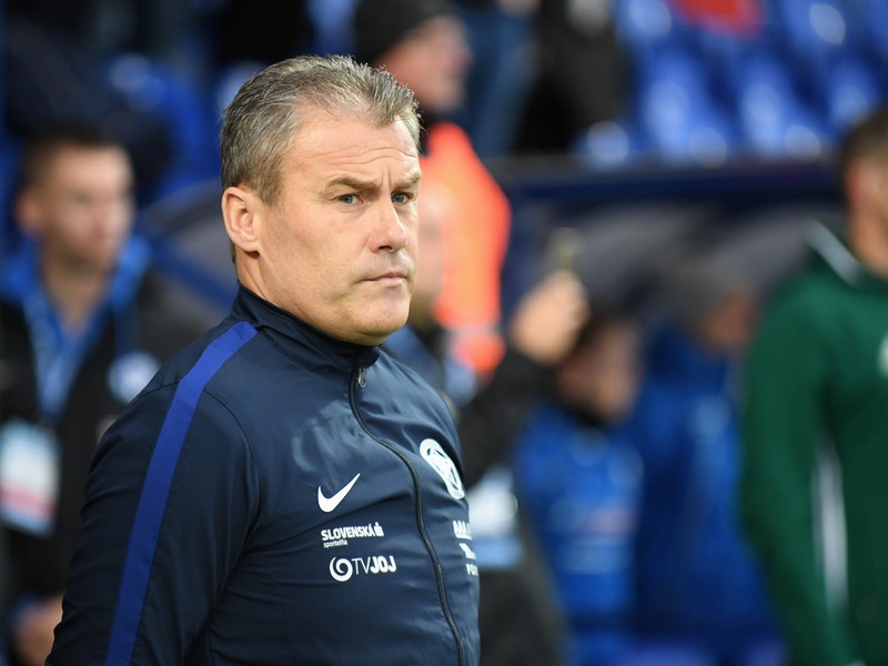 Na snímke tréner Slovenska Pavel Hapal