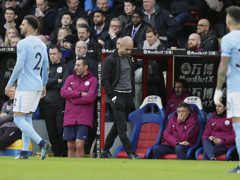 Sklamaný Pep Guardiola