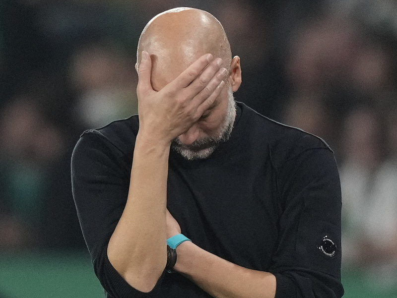 Sklamaný Pep Guardiola