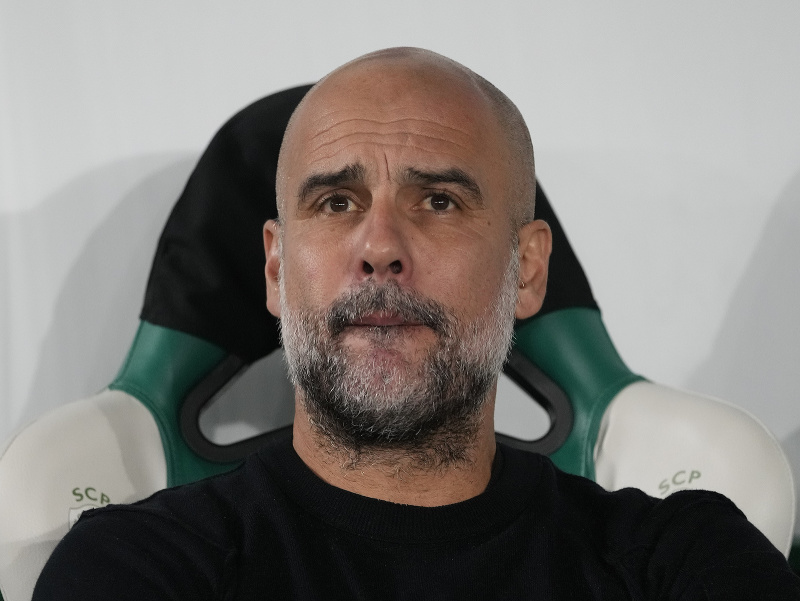 Pep Guardiola, manažér Manchestru City