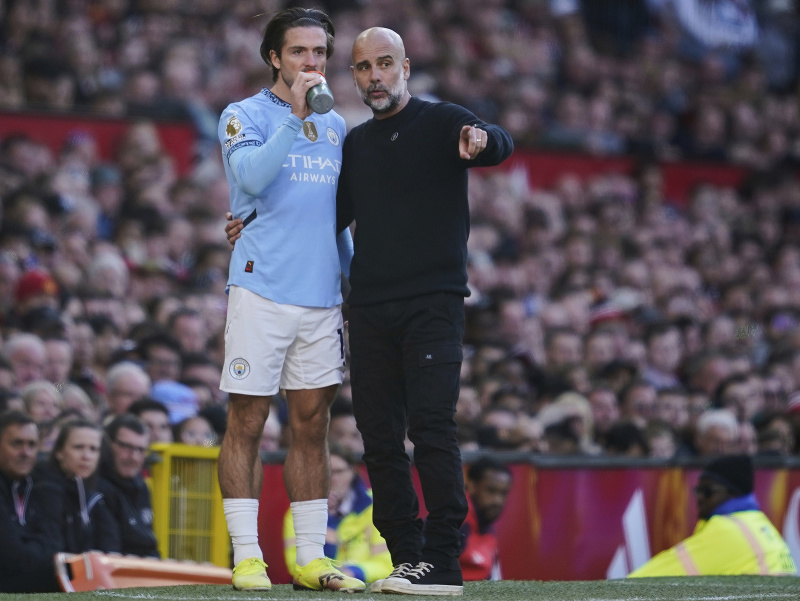 Jack Grealish a Pep Guardiola