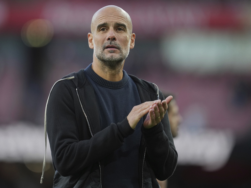 Pep Guardiola, manažér Manchestru City