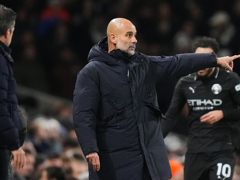 Pep Guardiola, manažér Manchestru City