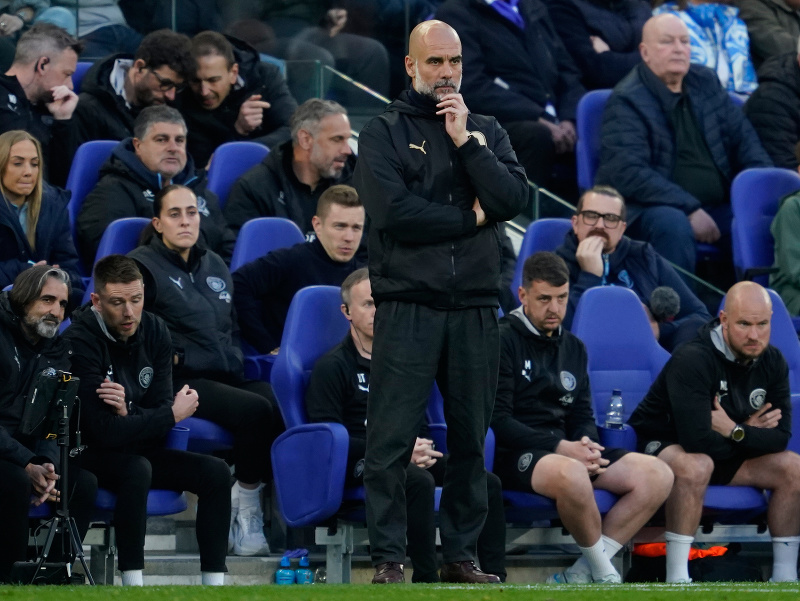 Pep Guardiola, manažér Manchestru City