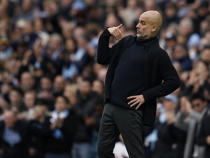 Tréner Manchestru City Pep Guardiola