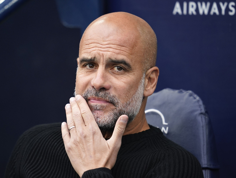 Pep Guardiola, manažér Manchestru City