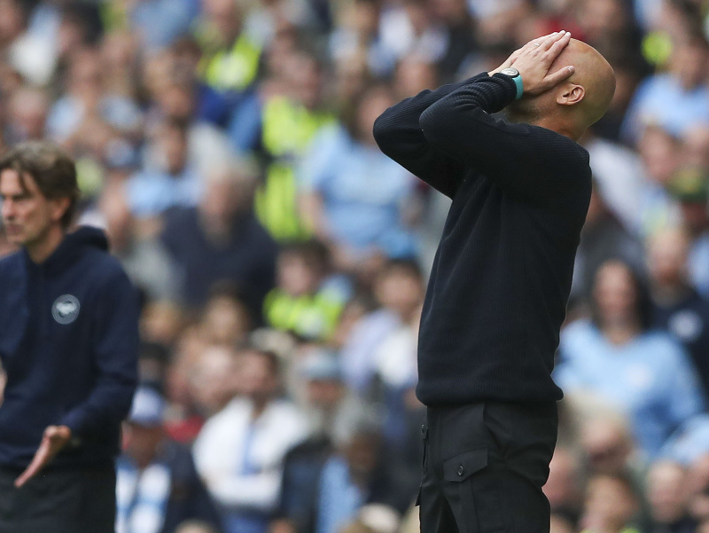 Manažér Manchestru City Pep Guardiola