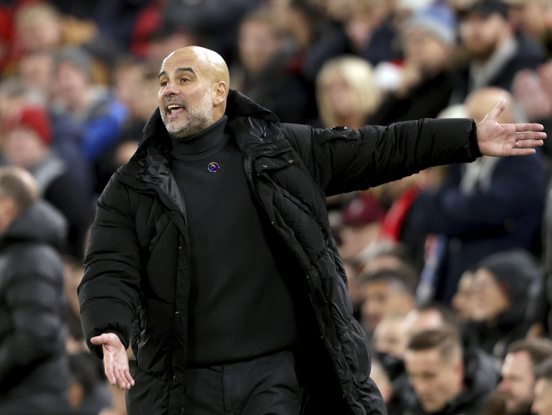 Tréner Manchestru City Pep Guardiola