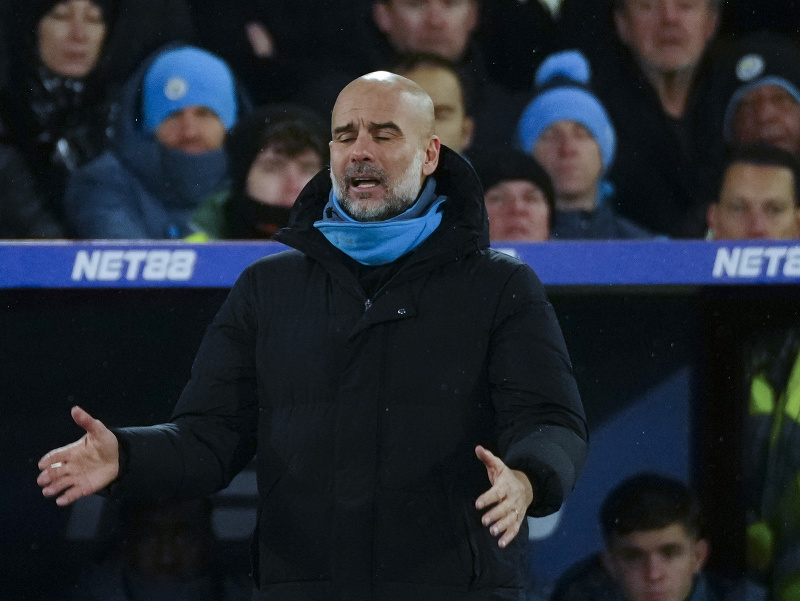 Manažér Manchestru City Pep Guardiola