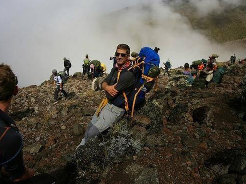Peter Sagan pri výstupe na Kilimandžáro