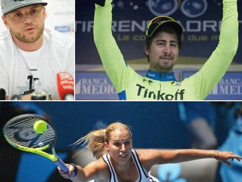 Marián Gáborík, Peter Sagan a Dominika Cibulková 