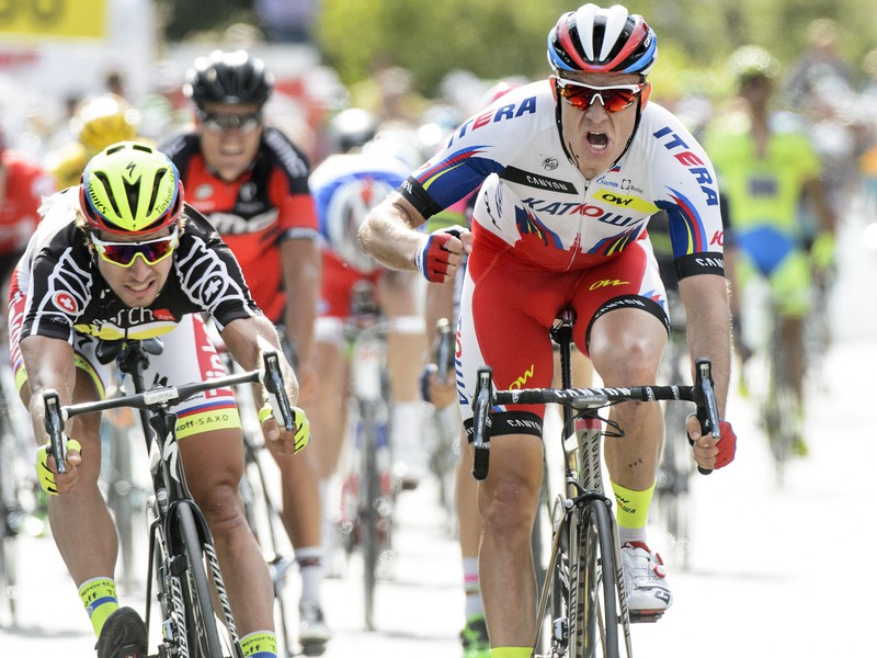 Alexander Kristoff (vpravo) a Peter Sagan
